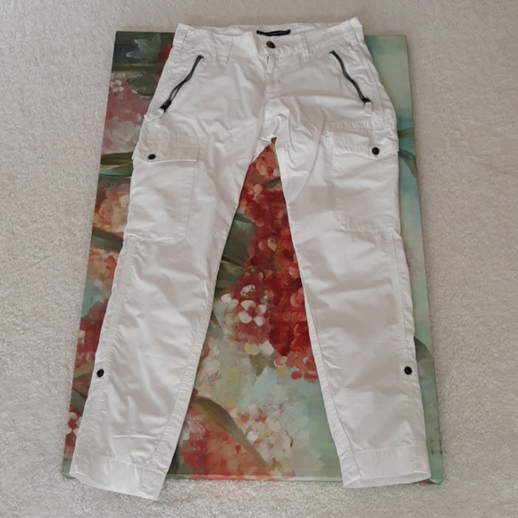 Ralph Lauren Pants - Ralph Lauren Sport White Cargo Long or Crop Pants